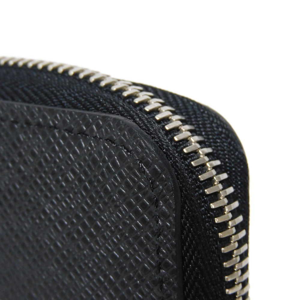 LOUIS VUITTON Long Wallet Purse M30503 Taiga leather (stamped) Noir Taiga Zippy Wallet Vertical