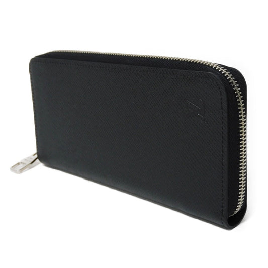 LOUIS VUITTON Long Wallet Purse M30503 Taiga leather (stamped) Noir Taiga Zippy Wallet Vertical