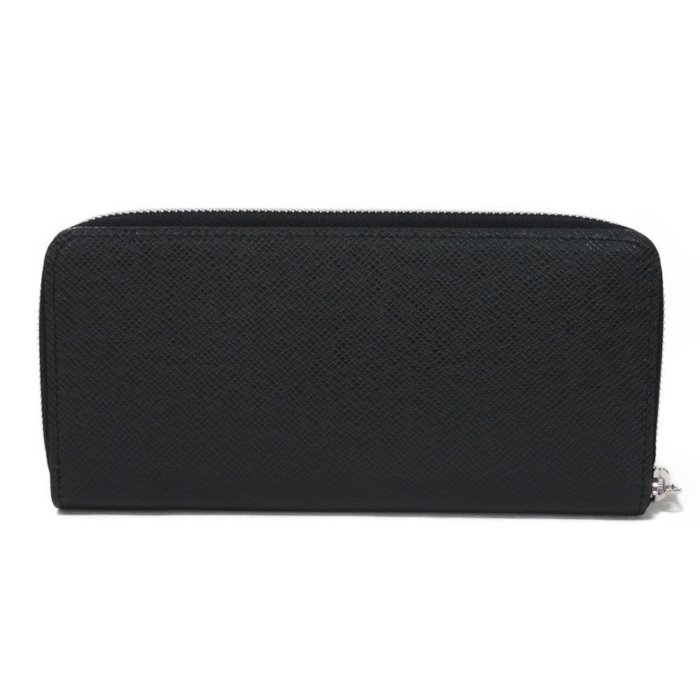LOUIS VUITTON Long Wallet Purse M30503 Taiga leather (stamped) Noir Taiga Zippy Wallet Vertical