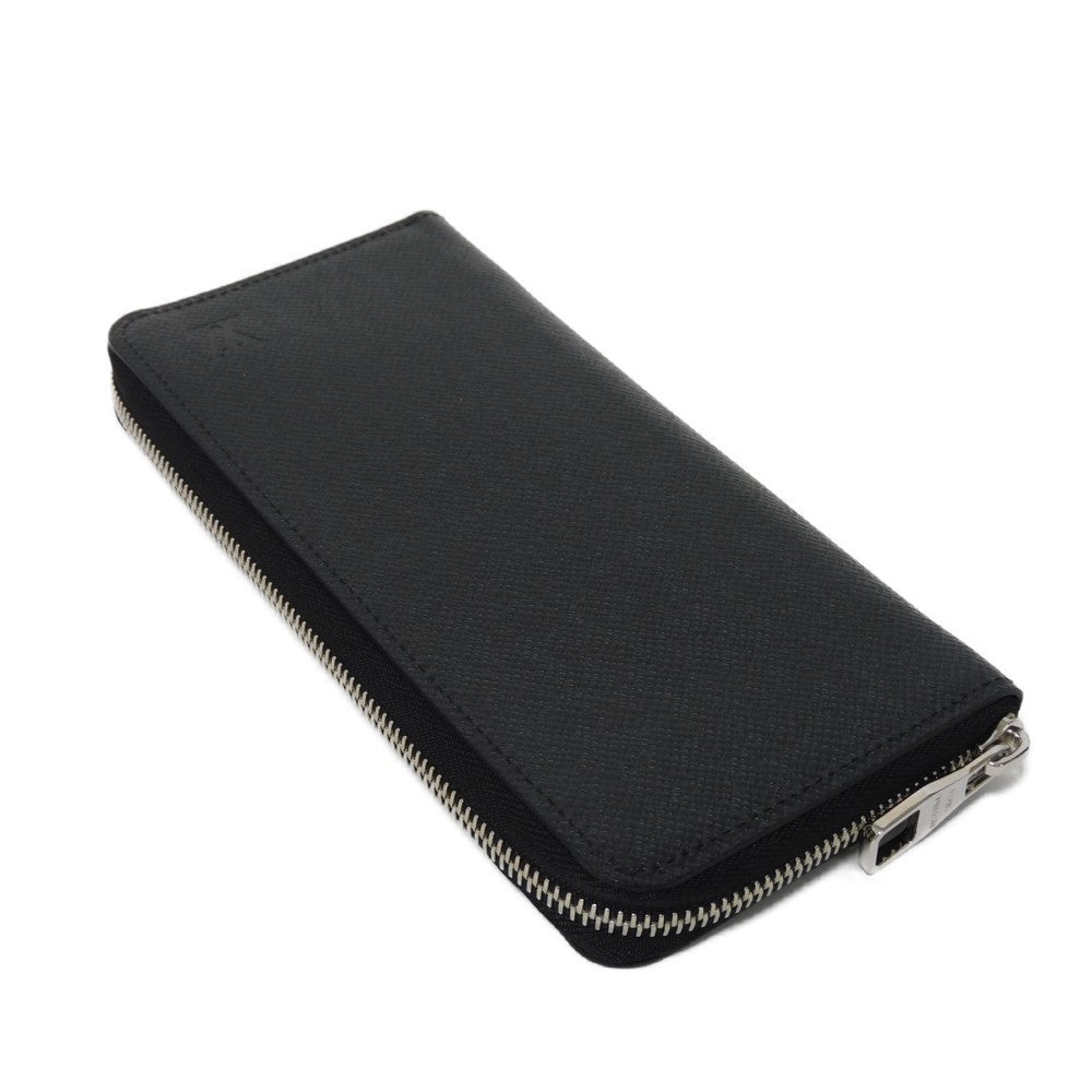 LOUIS VUITTON Long Wallet Purse M30503 Taiga leather (stamped) Noir Taiga Zippy Wallet Vertical