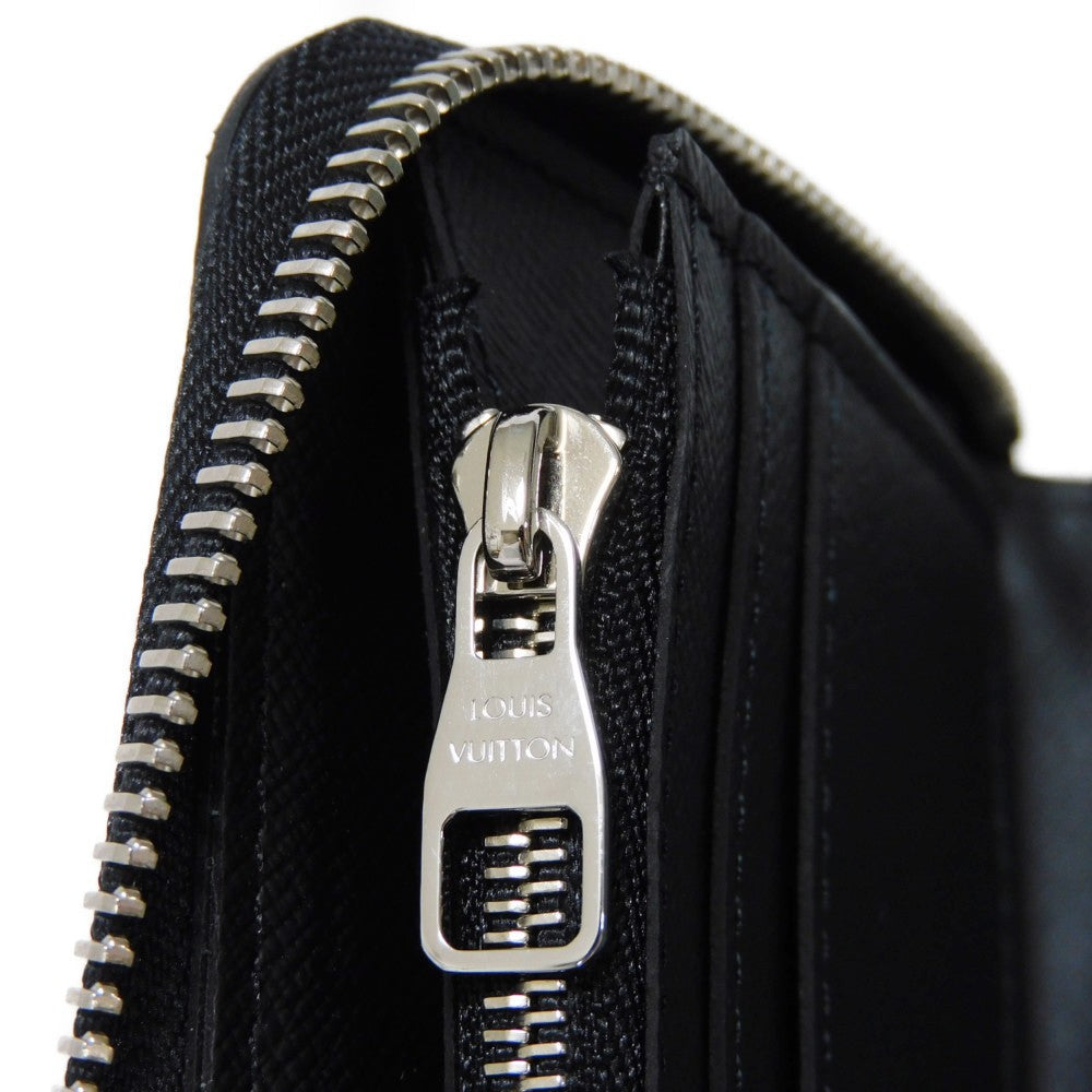 LOUIS VUITTON Long Wallet Purse M30503 Taiga leather (stamped) Noir Taiga Zippy Wallet Vertical