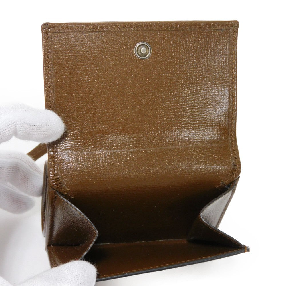 GUCCI Tri-fold wallet 681708 GY5SN 8563 GG canvas x calf leather beige The Hacker Project GG Canvas Balenciaga Neo Classic Compact Wallet unisex(Unisex) Used Authentic