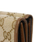 GUCCI Tri-fold wallet 681708 GY5SN 8563 GG canvas x calf leather beige The Hacker Project GG Canvas Balenciaga Neo Classic Compact Wallet unisex(Unisex) Used Authentic