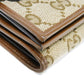 GUCCI Tri-fold wallet 681708 GY5SN 8563 GG canvas x calf leather beige The Hacker Project GG Canvas Balenciaga Neo Classic Compact Wallet unisex(Unisex) Used Authentic