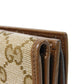 GUCCI Tri-fold wallet 681708 GY5SN 8563 GG canvas x calf leather beige The Hacker Project GG Canvas Balenciaga Neo Classic Compact Wallet unisex(Unisex) Used Authentic