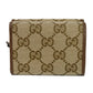 GUCCI Tri-fold wallet 681708 GY5SN 8563 GG canvas x calf leather beige The Hacker Project GG Canvas Balenciaga Neo Classic Compact Wallet unisex(Unisex) Used Authentic