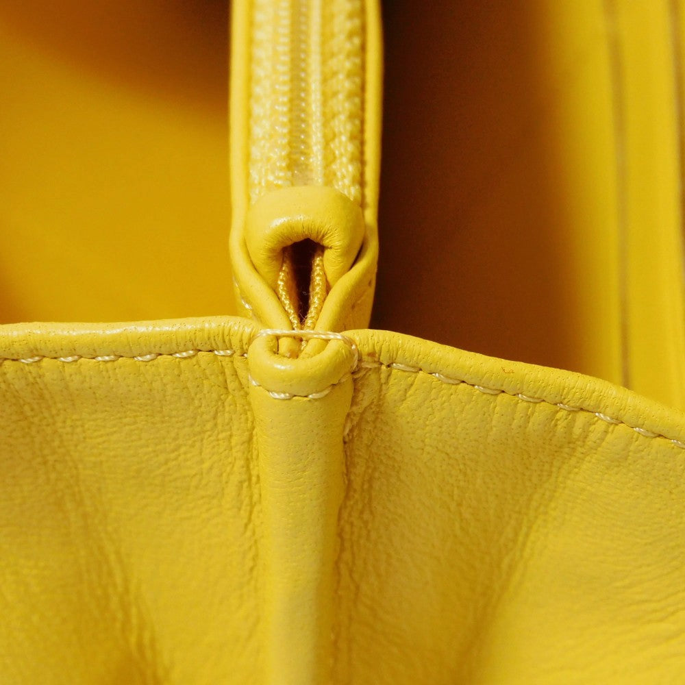 CHANEL Long Wallet Purse A80286 lambskin yellow COCO Mark Quilted Lambskin 27 Series Matrasse Boy Chanel Long Flap Wallet unisex(Unisex) Used Authentic