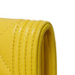 CHANEL Long Wallet Purse A80286 lambskin yellow COCO Mark Quilted Lambskin 27 Series Matrasse Boy Chanel Long Flap Wallet unisex(Unisex) Used Authentic