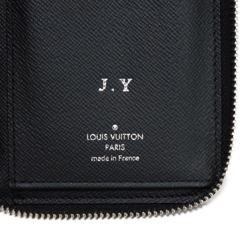 LOUIS VUITTON Long Wallet Purse M60965 Epi Leatherx grained leather (embossed) Noir LV Logo Black RFID New Zip Around Epi Zippy Wallet Vertical mens Used Authentic