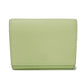 GUCCI Tri-fold wallet 731694 0E8IG 3801 Calf leather (embossed) Light green Pastel Trifold Compact Japan Exclusive embossed logo mini wallet unisex(Unisex) Used Authentic