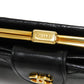 CHANEL Long Wallet Purse A47152 Calfskin black Double stitch Bicolor Long Flap Wallet
