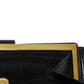 CHANEL Long Wallet Purse A47152 Calfskin black Double stitch Bicolor Long Flap Wallet