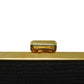 CHANEL Long Wallet Purse A47152 Calfskin black Double stitch Bicolor Long Flap Wallet