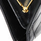 CHANEL Long Wallet Purse A47152 Calfskin black Double stitch Bicolor Long Flap Wallet