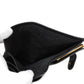 CHANEL Long Wallet Purse A47152 Calfskin black Double stitch Bicolor Long Flap Wallet