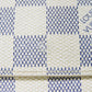 LOUIS VUITTON Tri-fold wallet N61733 Damier Azure Canvas x Grained Leather Ivory logo white gold W hook wallet Damier Azur Portefeuille Elise unisex(Unisex) Used Authentic