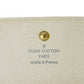 LOUIS VUITTON Tri-fold wallet N61733 Damier Azure Canvas x Grained Leather Ivory logo white gold W hook wallet Damier Azur Portefeuille Elise unisex(Unisex) Used Authentic