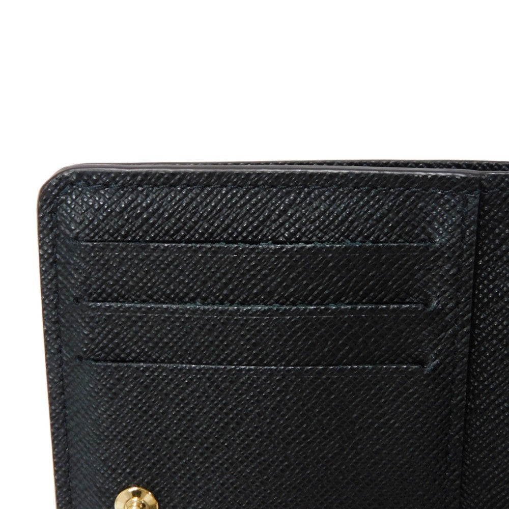 LOUIS VUITTON Bifold Wallet M81461 Monogram Reverse Canvas x Grained Leather Brown x black Current Maron Noir RFID IC chip Monogram Reverse Giant Portefeuille Lou unisex(Unisex) Used Authentic
