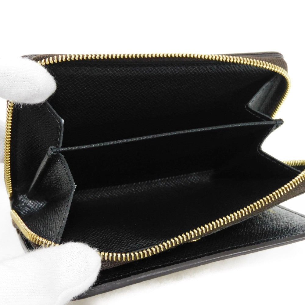 LOUIS VUITTON Bifold Wallet M81461 Monogram Reverse Canvas x Grained Leather Brown x black Current Maron Noir RFID IC chip Monogram Reverse Giant Portefeuille Lou unisex(Unisex) Used Authentic