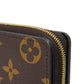 LOUIS VUITTON Bifold Wallet M81461 Monogram Reverse Canvas x Grained Leather Brown x black Current Maron Noir RFID IC chip Monogram Reverse Giant Portefeuille Lou unisex(Unisex) Used Authentic