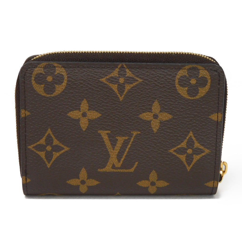LOUIS VUITTON Bifold Wallet M81461 Monogram Reverse Canvas x Grained Leather Brown x black Current Maron Noir RFID IC chip Monogram Reverse Giant Portefeuille Lou unisex(Unisex) Used Authentic