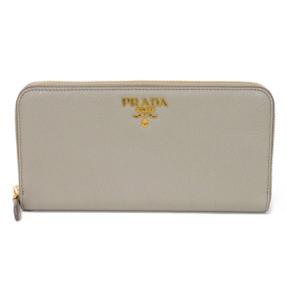 PRADA Long Wallet Purse 1ML506 2BG5 F01OV Calf leather (embossed) Alzira x Cipria Aljira Cipria Zip Around RFID Unused logo Dyno Color Zip Around Wallet Women Used Authentic