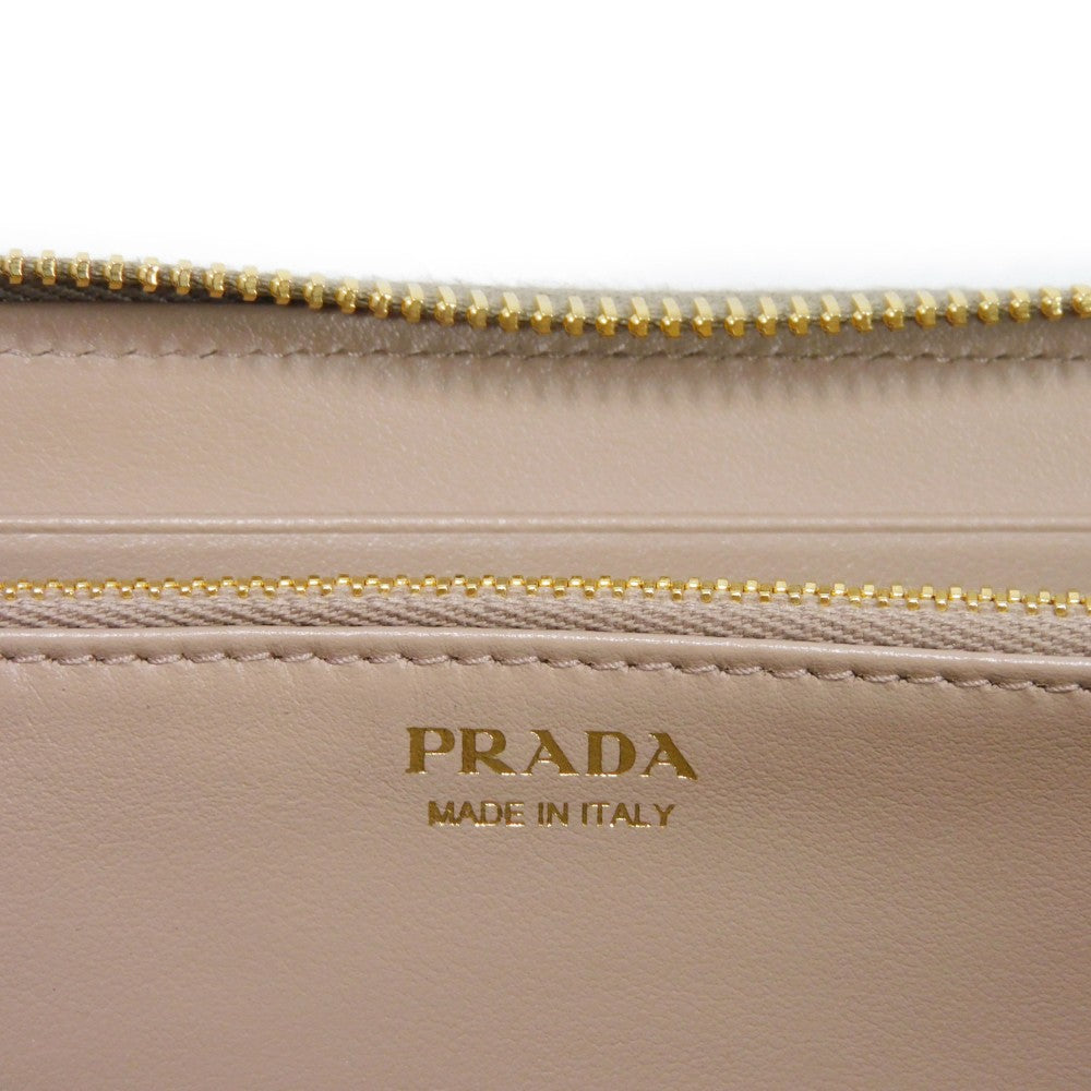 PRADA Long Wallet Purse 1ML506 2BG5 F01OV Calf leather (embossed) Alzira x Cipria Aljira Cipria Zip Around RFID Unused logo Dyno Color Zip Around Wallet Women Used Authentic