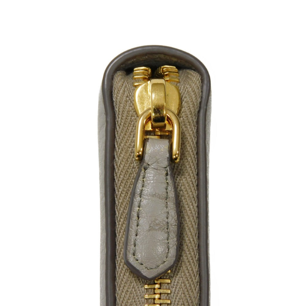 PRADA Long Wallet Purse 1ML506 2BG5 F01OV Calf leather (embossed) Alzira x Cipria Aljira Cipria Zip Around RFID Unused logo Dyno Color Zip Around Wallet Women Used Authentic