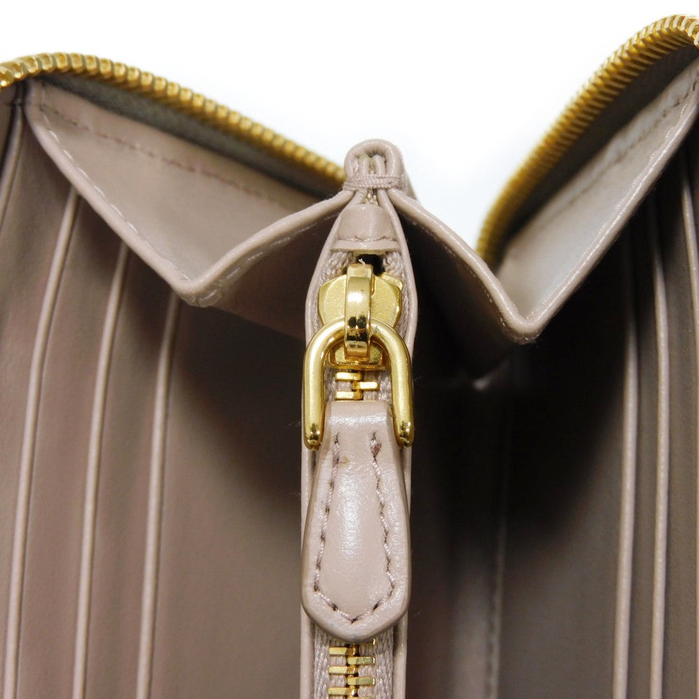 PRADA Long Wallet Purse 1ML506 2BG5 F01OV Calf leather (embossed) Alzira x Cipria Aljira Cipria Zip Around RFID Unused logo Dyno Color Zip Around Wallet Women Used Authentic