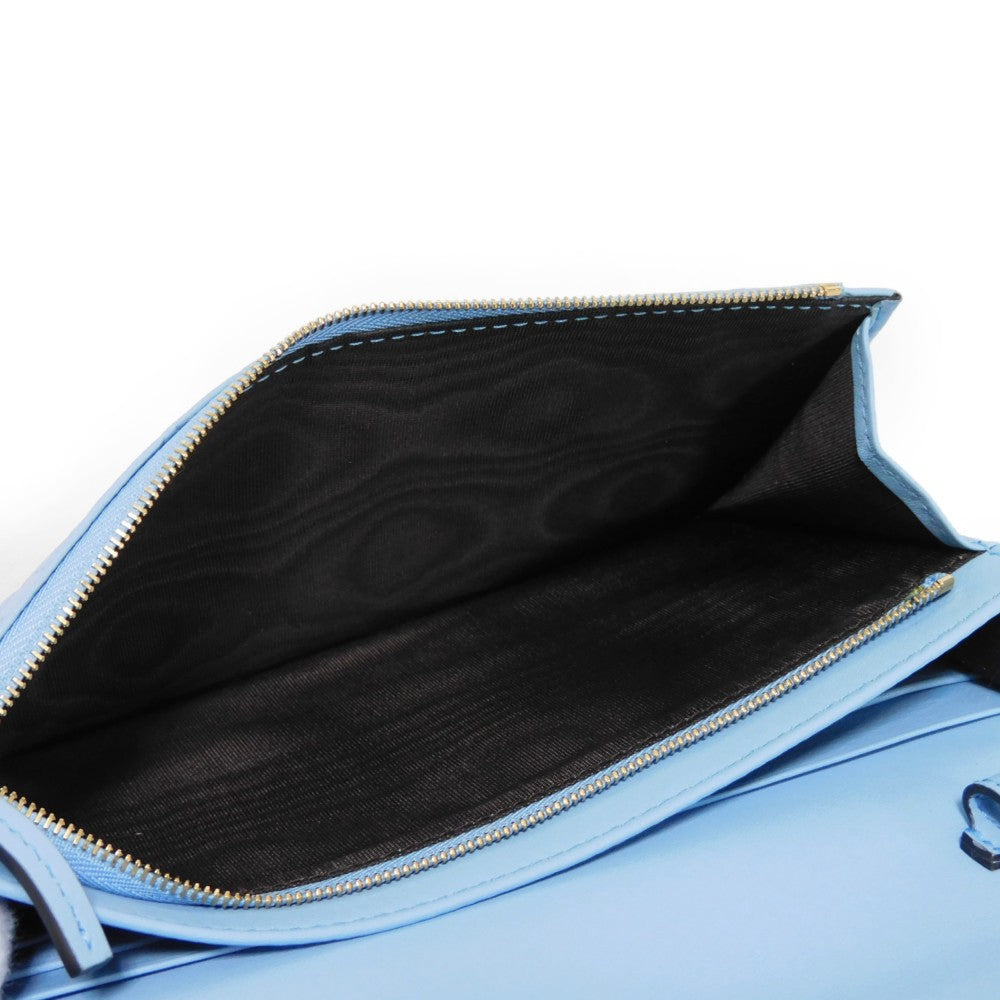 GUCCI Long Wallet Purse 466507 BMJ1G 4503 GG striped leather Light blue logo double G pastel unused Micro GG Shima Guccissima Shoulder Wallet unisex(Unisex) Used Authentic