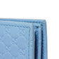GUCCI Long Wallet Purse 466507 BMJ1G 4503 GG striped leather Light blue logo double G pastel unused Micro GG Shima Guccissima Shoulder Wallet unisex(Unisex) Used Authentic