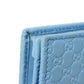 GUCCI Long Wallet Purse 466507 BMJ1G 4503 GG striped leather Light blue logo double G pastel unused Micro GG Shima Guccissima Shoulder Wallet unisex(Unisex) Used Authentic