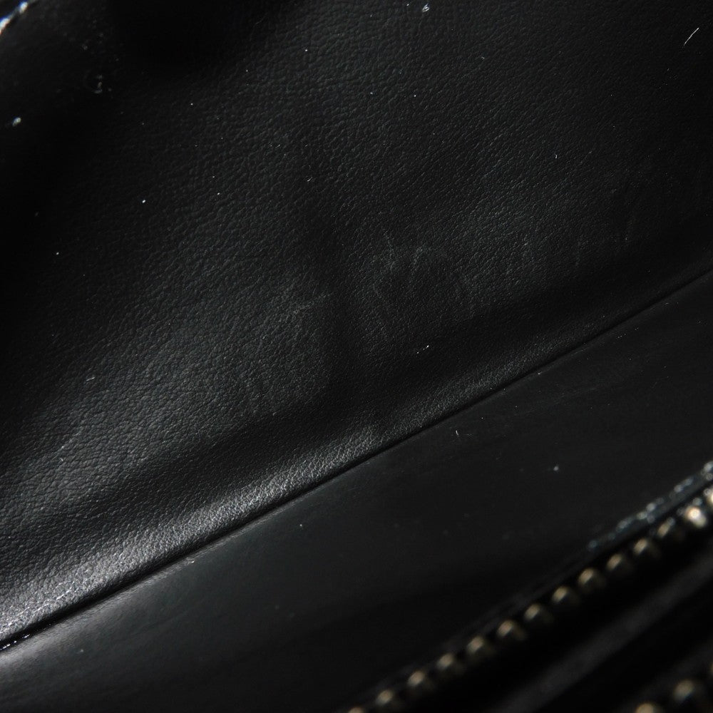 LOUIS VUITTON Long Wallet Purse N63548 Anfini Leather (Damie embossed) onyx Black New Zip Around RFID Damier Anfini Zippy Wallet Vertical mens Used Authentic