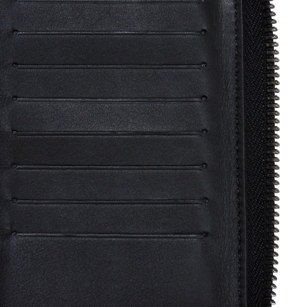 LOUIS VUITTON Long Wallet Purse N63548 Anfini Leather (Damie embossed) onyx Black New Zip Around RFID Damier Anfini Zippy Wallet Vertical mens Used Authentic