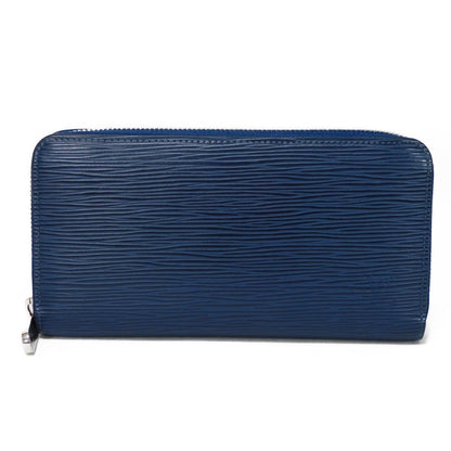 LOUIS VUITTON Long Wallet Purse M61873 Epi leather Andigo blue New LV logo dark blue navy Zip Around Epi Zippy wallet unisex(Unisex) Used Authentic