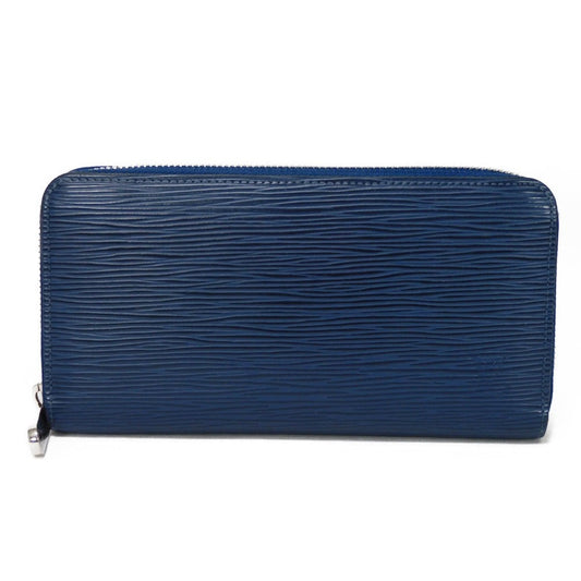 LOUIS VUITTON Long Wallet Purse M61873 Epi leather Andigo blue New LV logo dark blue navy Zip Around Epi Zippy wallet unisex(Unisex) Used Authentic