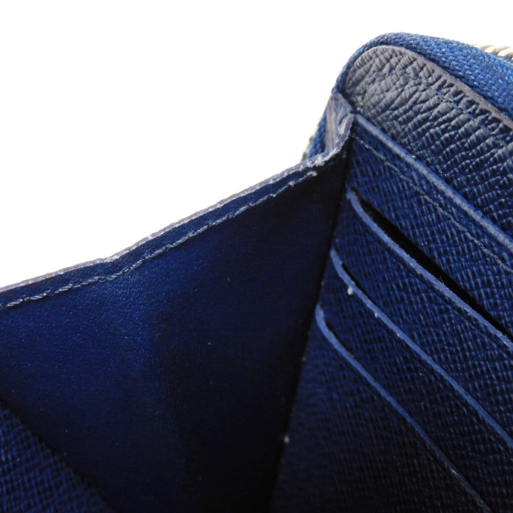 LOUIS VUITTON Long Wallet Purse M61873 Epi leather Andigo blue New LV logo dark blue navy Zip Around Epi Zippy wallet unisex(Unisex) Used Authentic