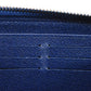 LOUIS VUITTON Long Wallet Purse M61873 Epi leather Andigo blue New LV logo dark blue navy Zip Around Epi Zippy wallet unisex(Unisex) Used Authentic