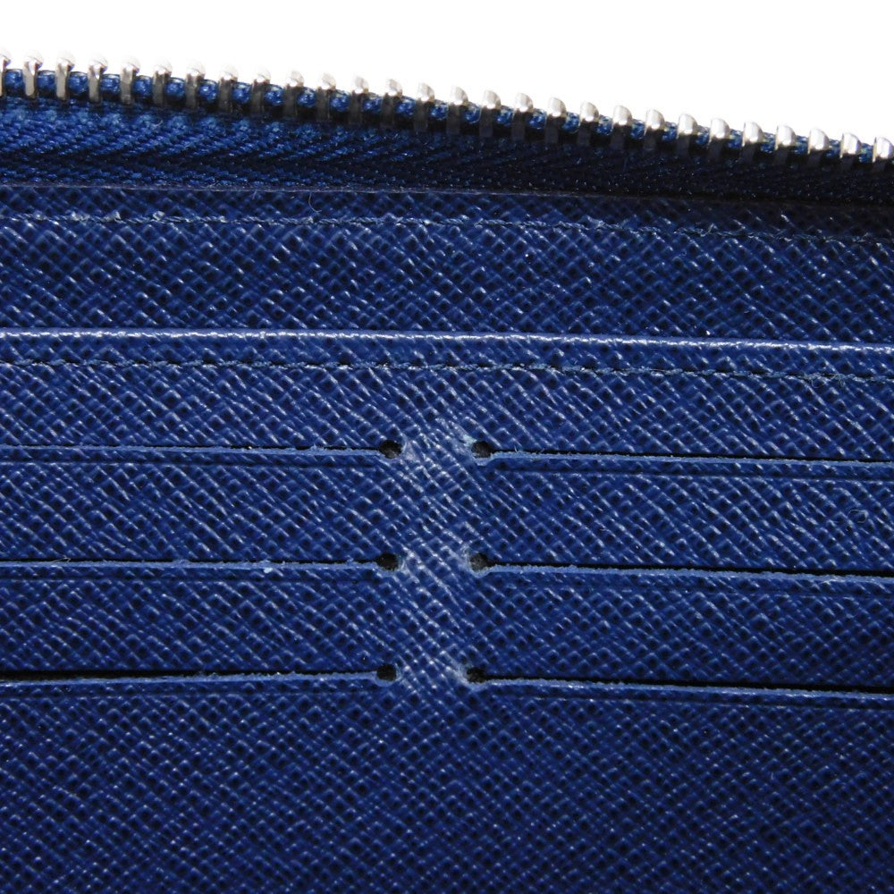 LOUIS VUITTON Long Wallet Purse M61873 Epi leather Andigo blue New LV logo dark blue navy Zip Around Epi Zippy wallet unisex(Unisex) Used Authentic