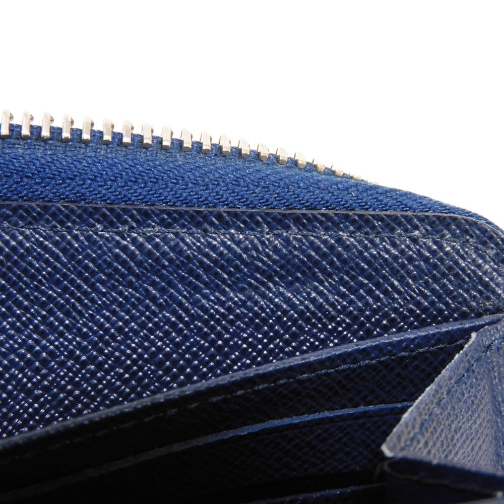 LOUIS VUITTON Long Wallet Purse M61873 Epi leather Andigo blue New LV logo dark blue navy Zip Around Epi Zippy wallet unisex(Unisex) Used Authentic