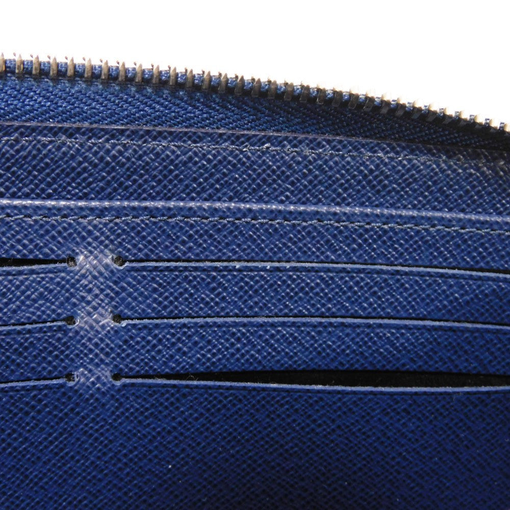 LOUIS VUITTON Long Wallet Purse M61873 Epi leather Andigo blue New LV logo dark blue navy Zip Around Epi Zippy wallet unisex(Unisex) Used Authentic