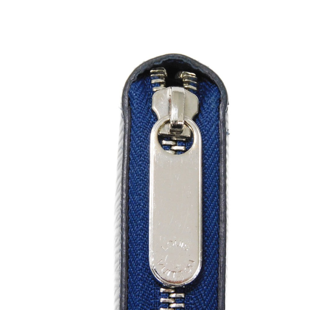 LOUIS VUITTON Long Wallet Purse M61873 Epi leather Andigo blue New LV logo dark blue navy Zip Around Epi Zippy wallet unisex(Unisex) Used Authentic