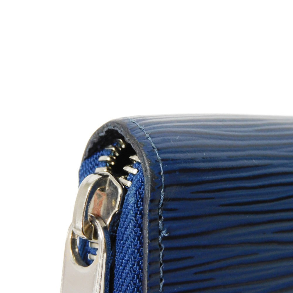 LOUIS VUITTON Long Wallet Purse M61873 Epi leather Andigo blue New LV logo dark blue navy Zip Around Epi Zippy wallet unisex(Unisex) Used Authentic