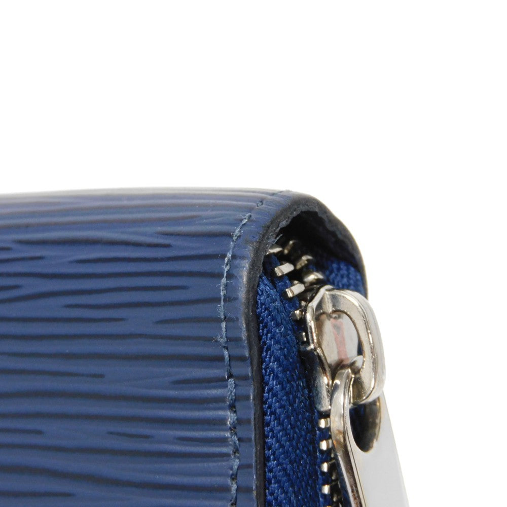 LOUIS VUITTON Long Wallet Purse M61873 Epi leather Andigo blue New LV logo dark blue navy Zip Around Epi Zippy wallet unisex(Unisex) Used Authentic