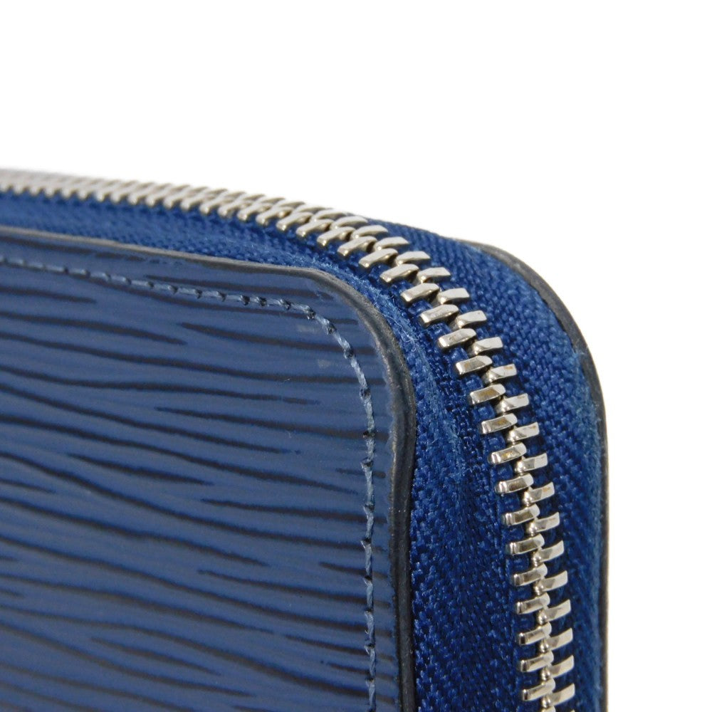 LOUIS VUITTON Long Wallet Purse M61873 Epi leather Andigo blue New LV logo dark blue navy Zip Around Epi Zippy wallet unisex(Unisex) Used Authentic