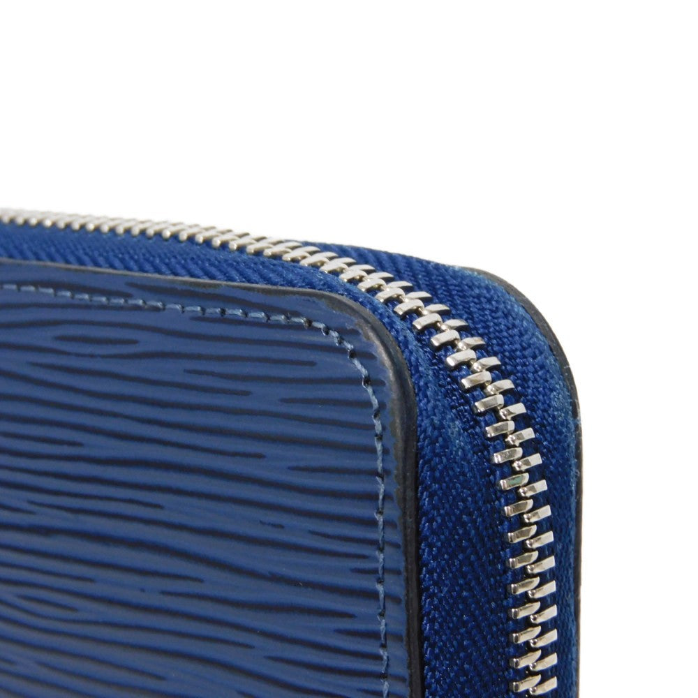 LOUIS VUITTON Long Wallet Purse M61873 Epi leather Andigo blue New LV logo dark blue navy Zip Around Epi Zippy wallet unisex(Unisex) Used Authentic
