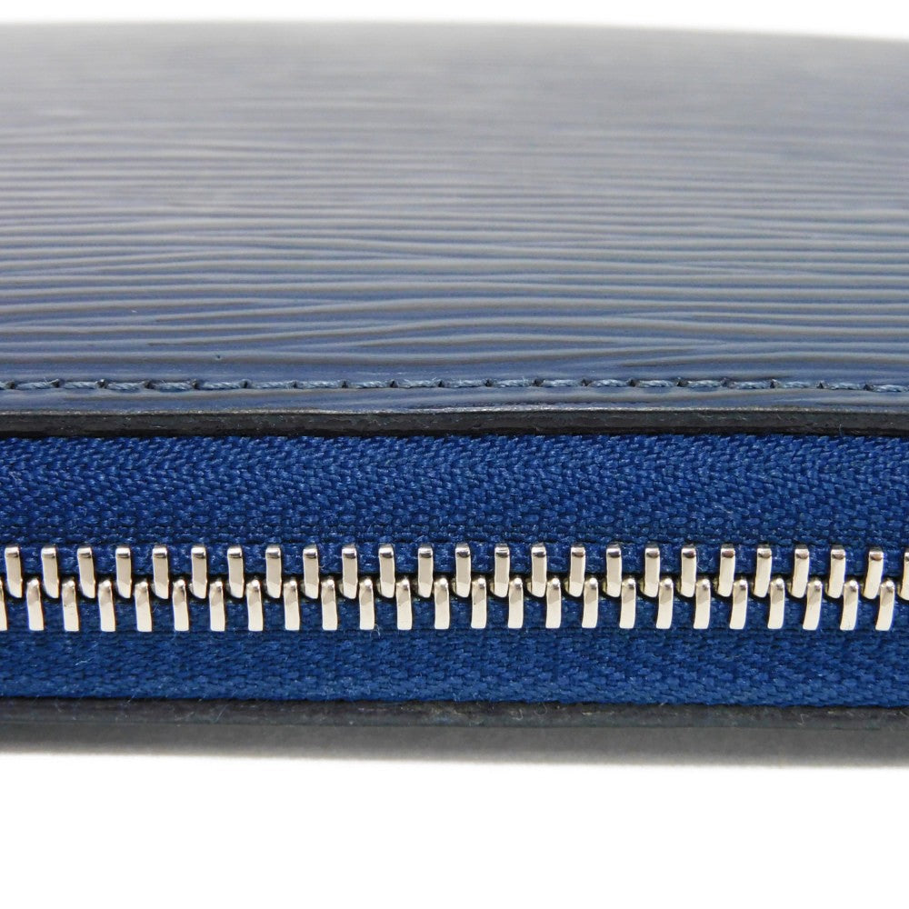 LOUIS VUITTON Long Wallet Purse M61873 Epi leather Andigo blue New LV logo dark blue navy Zip Around Epi Zippy wallet unisex(Unisex) Used Authentic