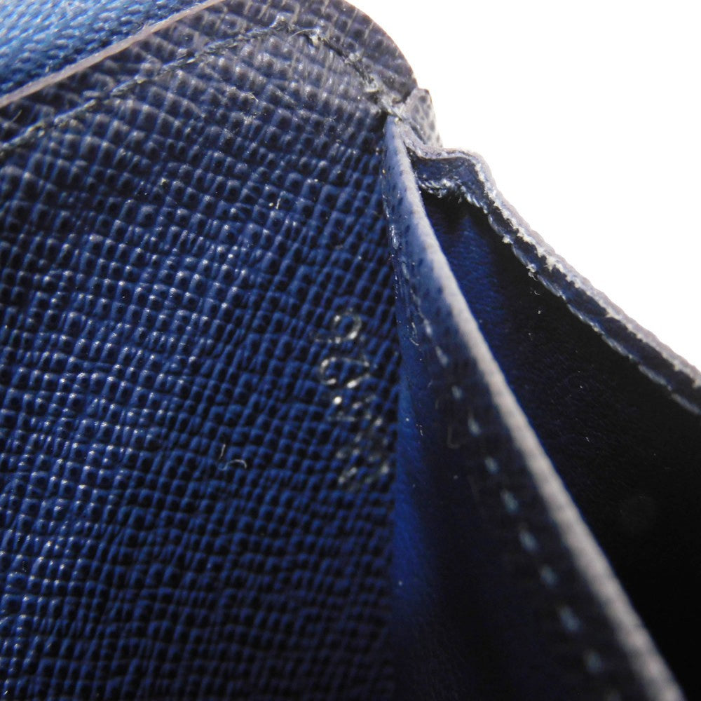 LOUIS VUITTON Long Wallet Purse M61873 Epi leather Andigo blue New LV logo dark blue navy Zip Around Epi Zippy wallet unisex(Unisex) Used Authentic