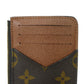 LOUIS VUITTON Coin case M81880 Monogram canvas x grain leather (embossed) Armagnac Monogram Card Case Porto Cult Romy