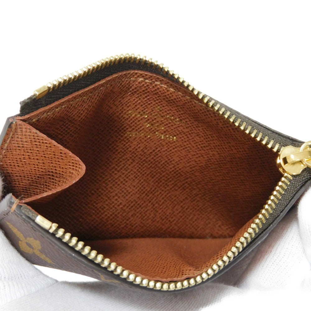 LOUIS VUITTON Coin case M81880 Monogram canvas x grain leather (embossed) Armagnac Monogram Card Case Porto Cult Romy